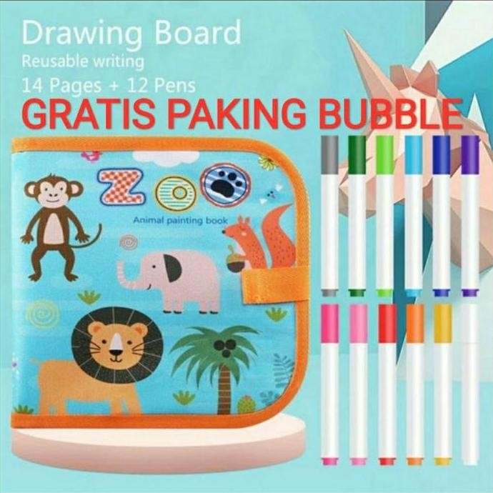 

Promo GOBERHOUSE BUKU GAMBAR PORTABLE AJAIB BISA DIHAPUS 14 HALAMAN 12 PEN COD