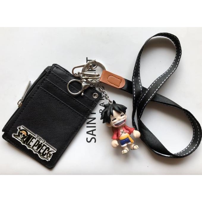 

BEBAS ONGKIR - ID card holder ONE PIECE/Money slot/dompet kartu 5 slot/lanyard/name t