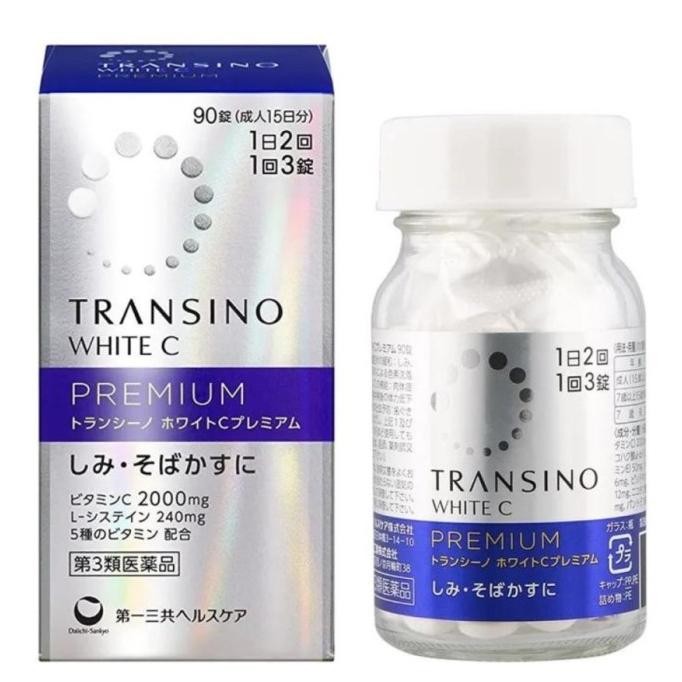 TERBARU - Transino White C Premium Tablet Obat Fleks Melasma Spots Jepang