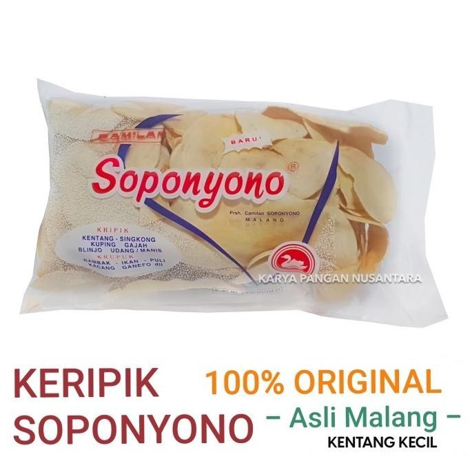 

(Good) KERIPIK KENTANG KECIL SOPONYONO ORIGINAL KRIPIK KENTANG SOPONYONO ORi