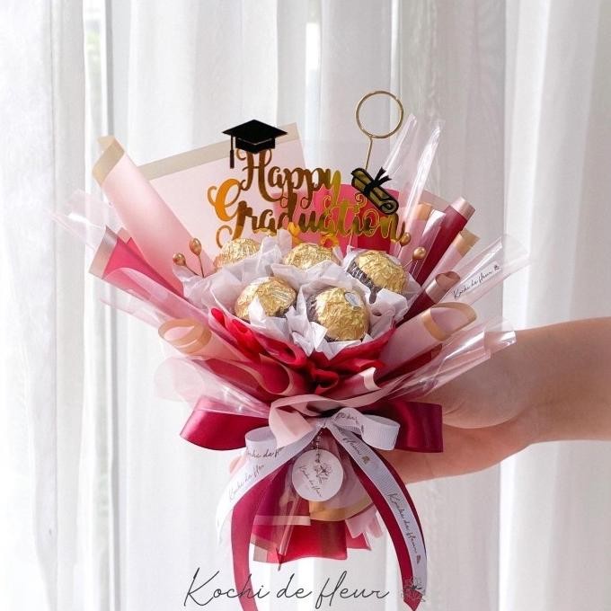 

Buket coklat/Ferrero rocher/Buket snack/Kado ultah/Hadiahwisuda- Goldy Terlaris