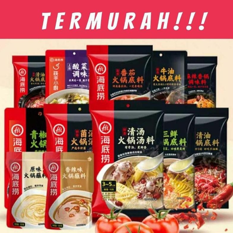 

SD83 TERMURAH ! HAIDILAO BUMBU HOTPOT/BUMBU HOTPOT HAI DI LAO Terlaris