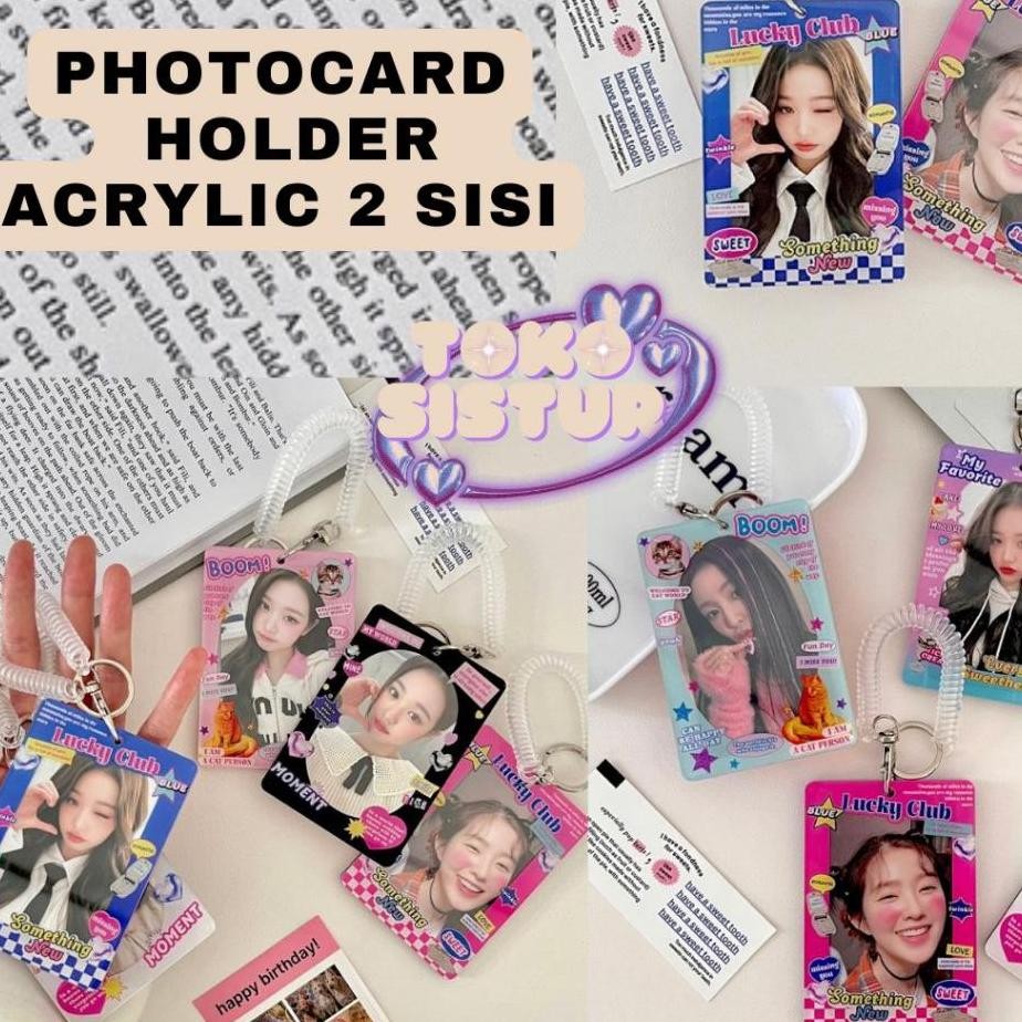 

T Cahol Tet Cute Acrylic 2 Ii2 Ide Arili Photocard Holder 2 Ii 2 Ide Pop Tranparent Clear Acrylic Id Card Acrylic Frame Bingai Foto Cahol Ter