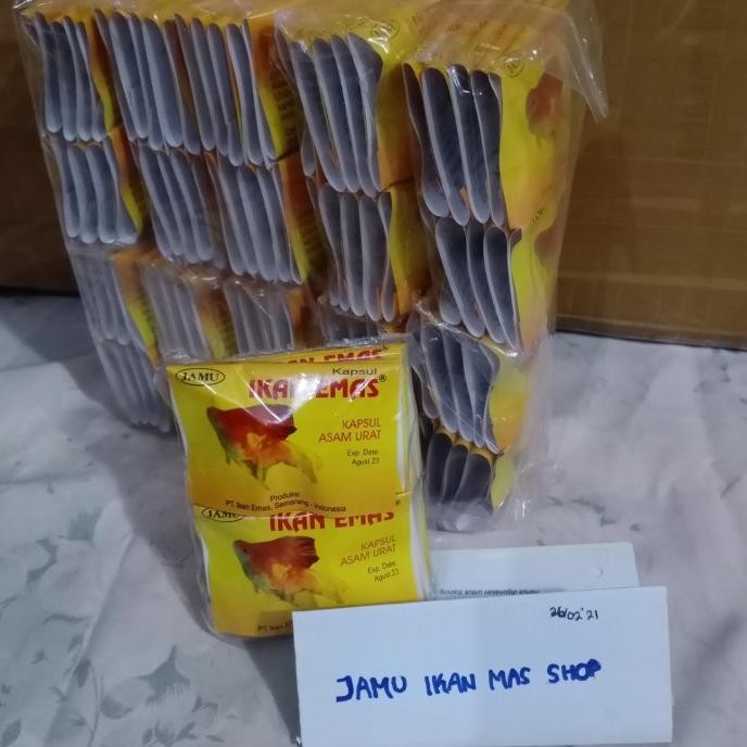 

Jamu Kapsul Ikan Emas (Obat Asam Urat) - 1 Bal Isi 100 Bungkus