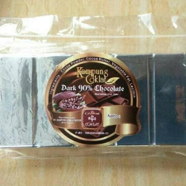 

(Good) Dark Chocolate 90% Blok netto : 250gr (Kampung Coklat Blitar)