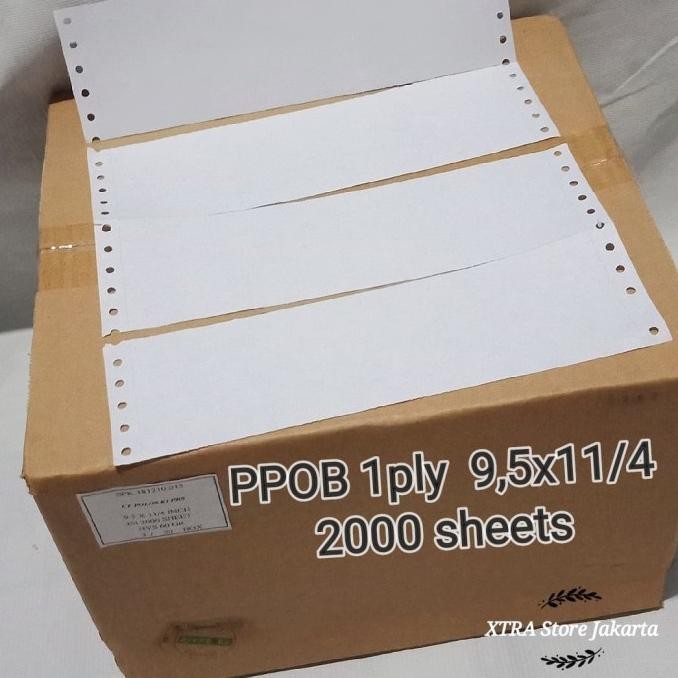 

TERMURAH - Kertas PPOB 1ply 9,5x11"/4