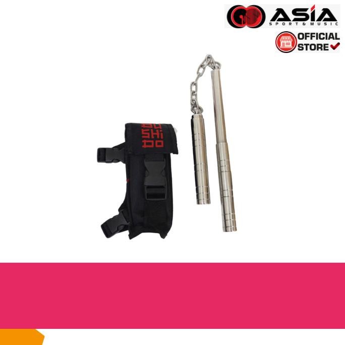 Double Stick Bushido Steel Silver + Bag | Nunchaku Co