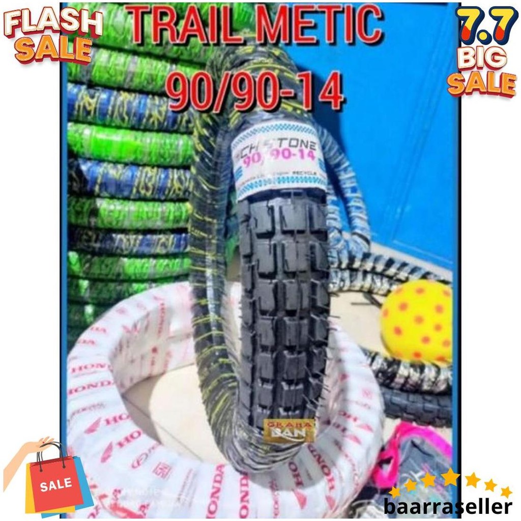 Ban Motor Metic Trail 90/90-14 Ban Tril Ring 14 Ban Tril Metic Honda Beat Vario Mio Fino Spacy Spin 