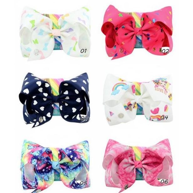 

LNB-1217 PITA BESAR JOJO / big bow kekinian unicorn ribbon rainbow murah lucu Murah