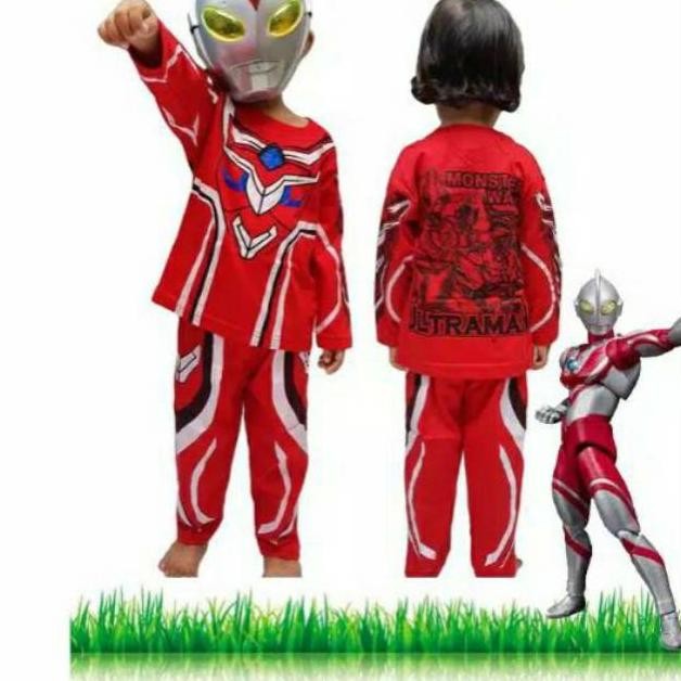 Baju Anak Kostum Ultramen Ginga / Kostum Anak-Anak Superhero Bertopeng