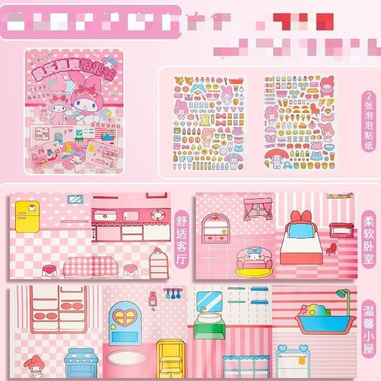 

Oh34 DECORATION ROOM WITH STICKER CUTE CHARACTERS mainan diy seru Premium