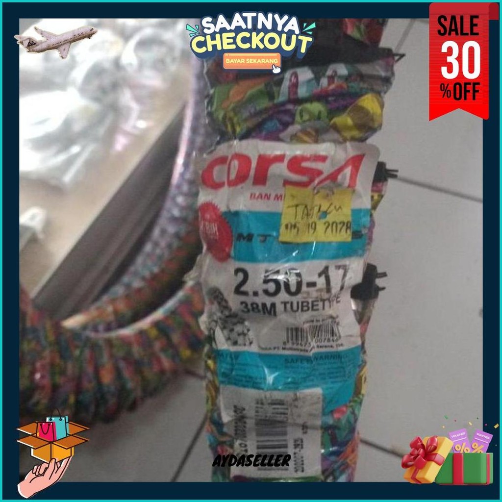 Ban Trail Corsa Mt Cross 250 Ring 17 Ban Luar Korsa Cros 250-17 38M Tril Trail Trial Kros Tubetype C