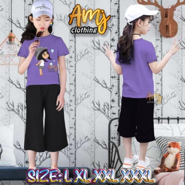 Pakaian Setelan Anak Perempuan  Setelan Kulot Anak Perempuan Baju Set Anak Perempuan