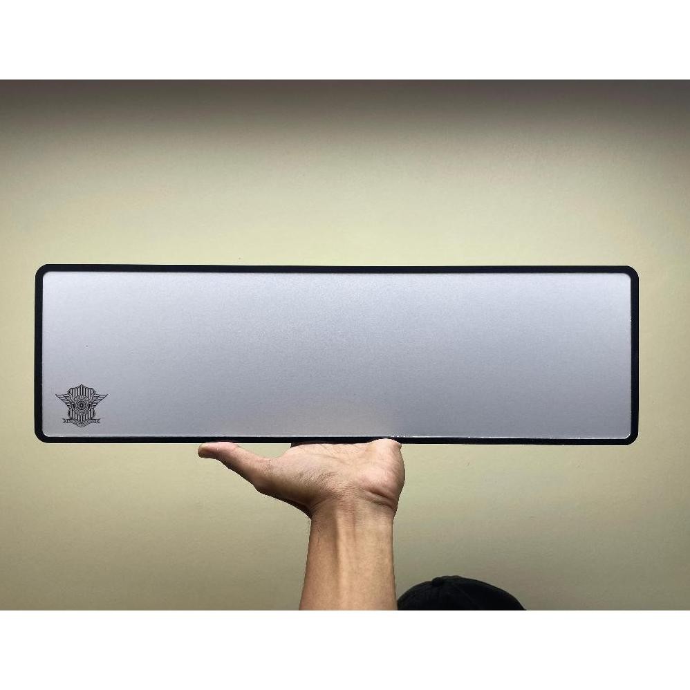 plat putih full reflektif mobil kosongan