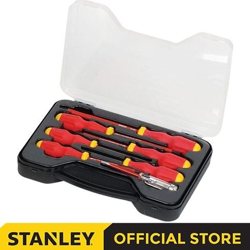 Promo Stanley Electrical Screwdriver Vde Set / Obeng Listrik Vde 7Pcs 65-980