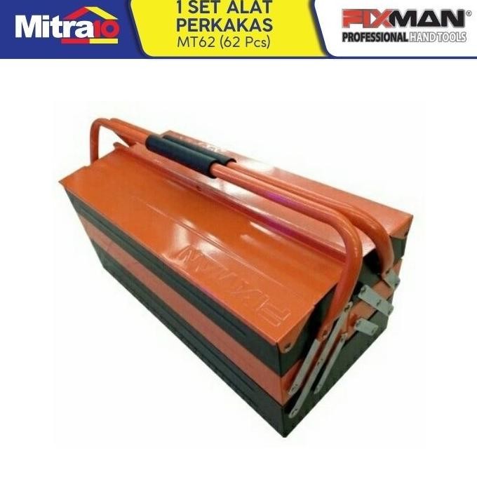 Promo Fixman Set Perkakas Tool Box Set 62 Pcs Mt62