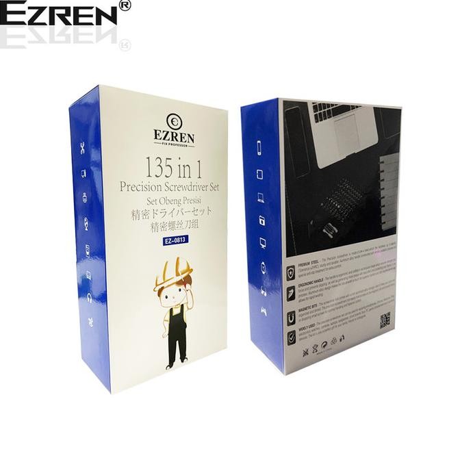 Promo Ezren Ez-0813 135 In 1 Obeng Set Hp Lengkap Torx Screwdriver Magnet
