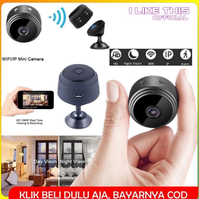 IP CCTV Camera Pengintai Mini Wireless Wifi Portable Magnetic HD 1080P ENC