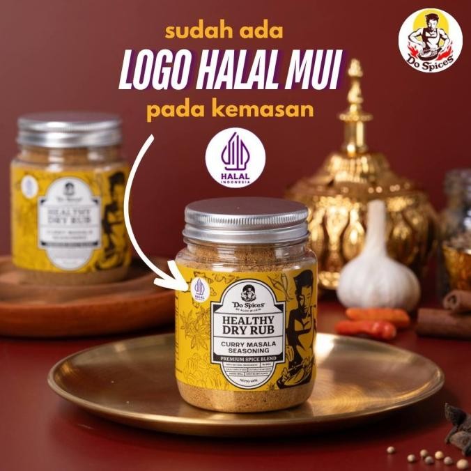 

Dospices Healthy Dry Rub Bumbu marinasi rendah kalori [Curry Masala seasoning] H24S