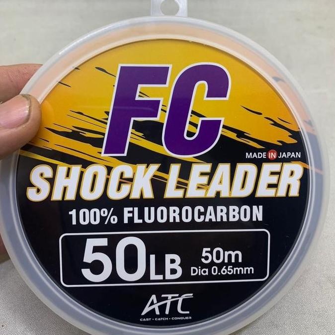 Murah Leader Shock Atc 50M 100% Fluorocarbon