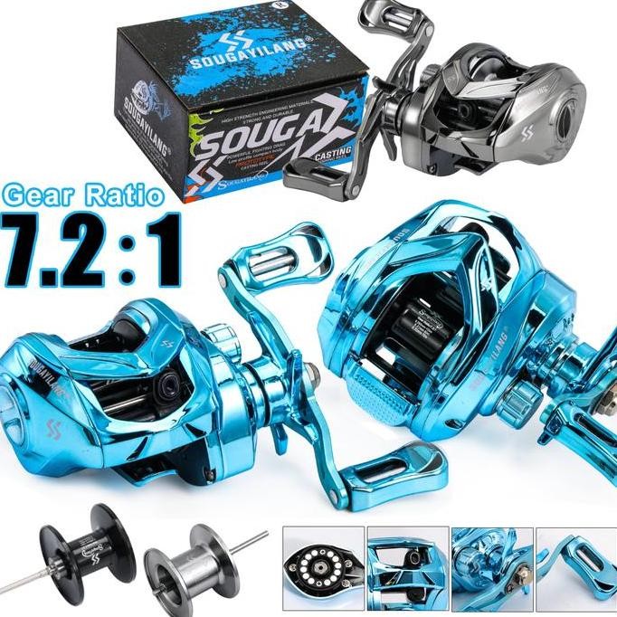 Murah Sougayilang Produk Baru Bc Baitcasting Reel Rem Magnetik 7.2:1 High Speed Reel Pancing For Wil
