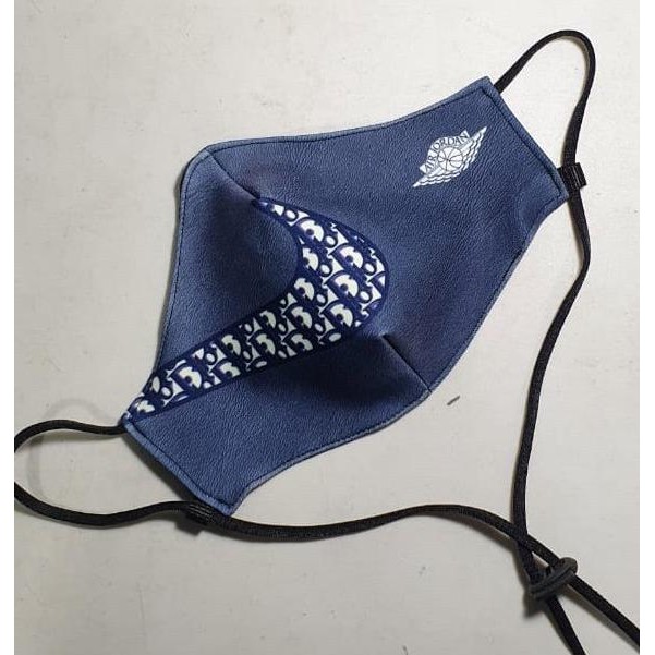 Promo Masker premium full print custom dior x jordan + ajd strap COD
