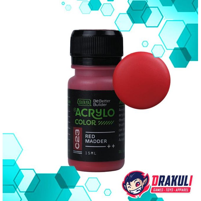 

Promo Acrylo Color Paint for Model Kit - Red Madder 23 COD
