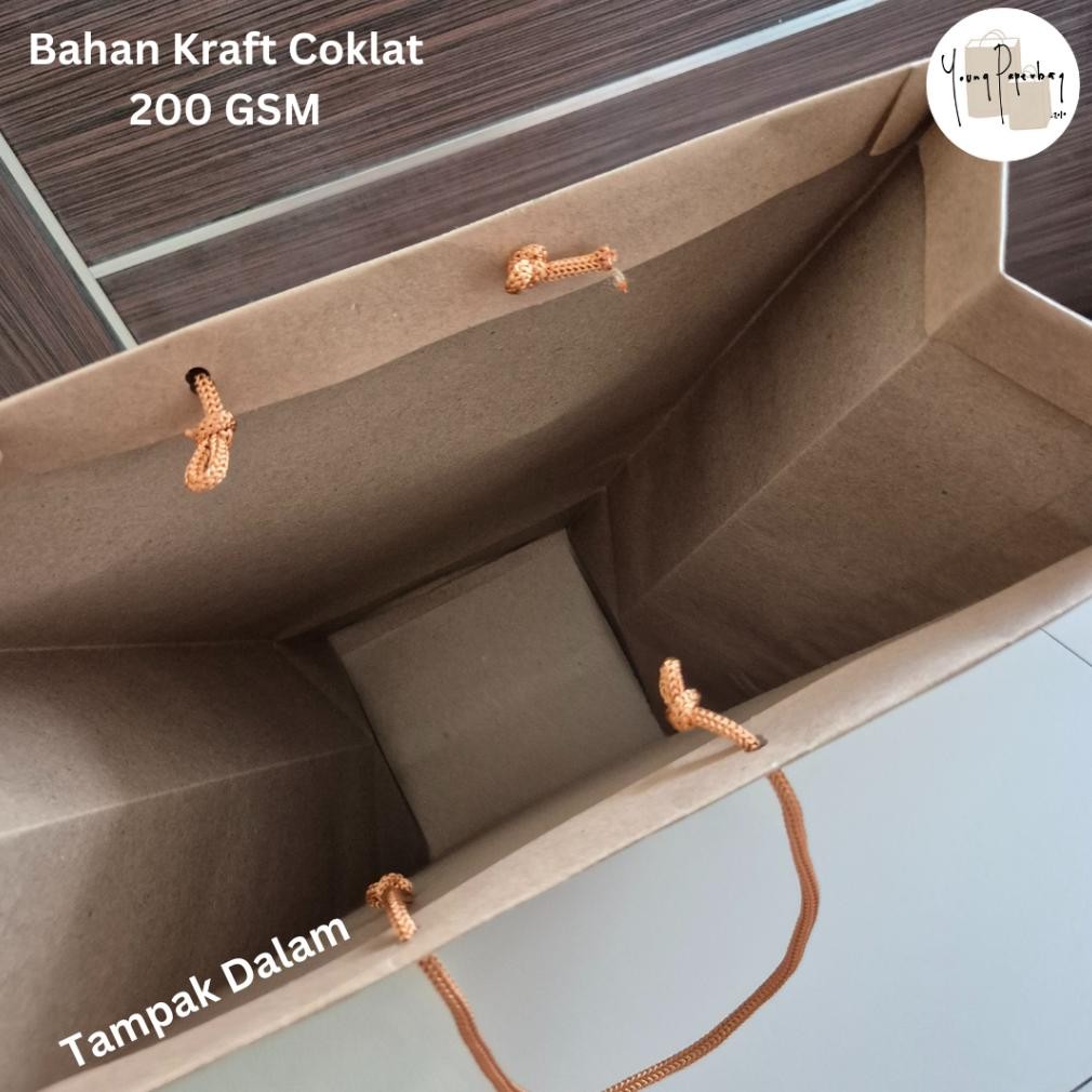 

vf-52 Paper Bag / Tas Kertas Buket Bunga (Flower Bouquet) / Florist / Bunga Uk. 37 x 17,5 x 43 cm - 1 lusin (12 pcs) Sale