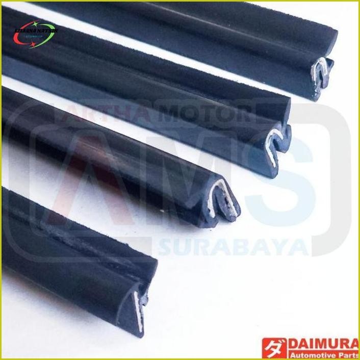 Original.. Karet List Lis Pelipit Kaca Pintu Samping Mobil Pickup Box Truck Karet Weather Strip Peli