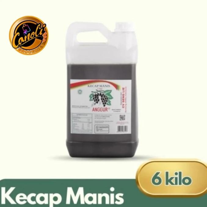 

Kecap Anggur Manis 6lt | Seng Lie Bandung | Kecap Cap Anggur murah