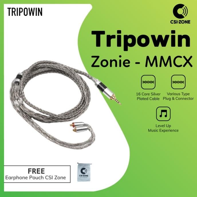 Grosir Tripowin Zonie 16 Core Upgraded Silver Plated Cable - Mmcx