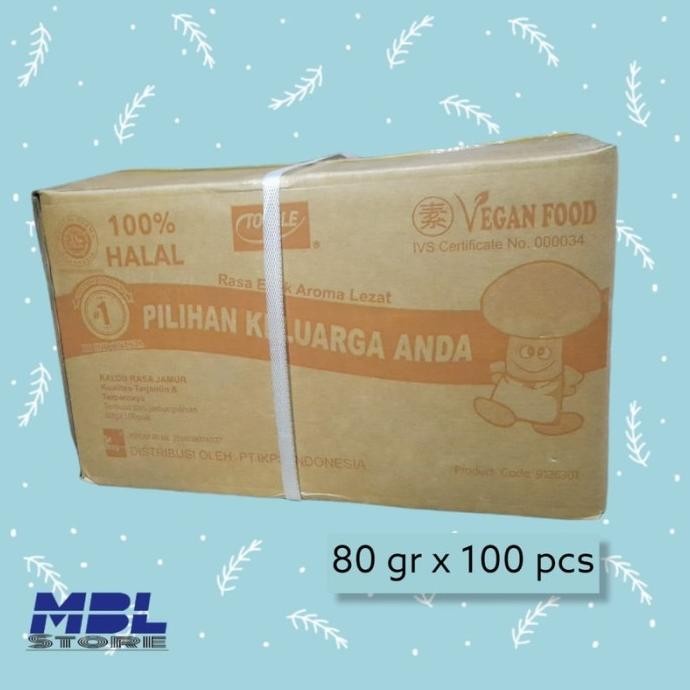 

Totole kaldu jamur 80 gram 1 dus isi 100 pcs murah