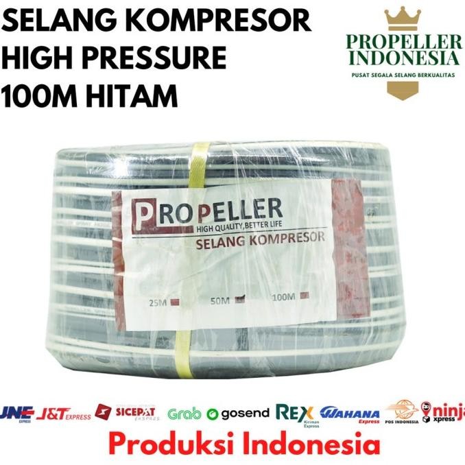 Selang Kompresor Hitam 100M Selang Kompresor Angin Selang Kompresor Air New Stok