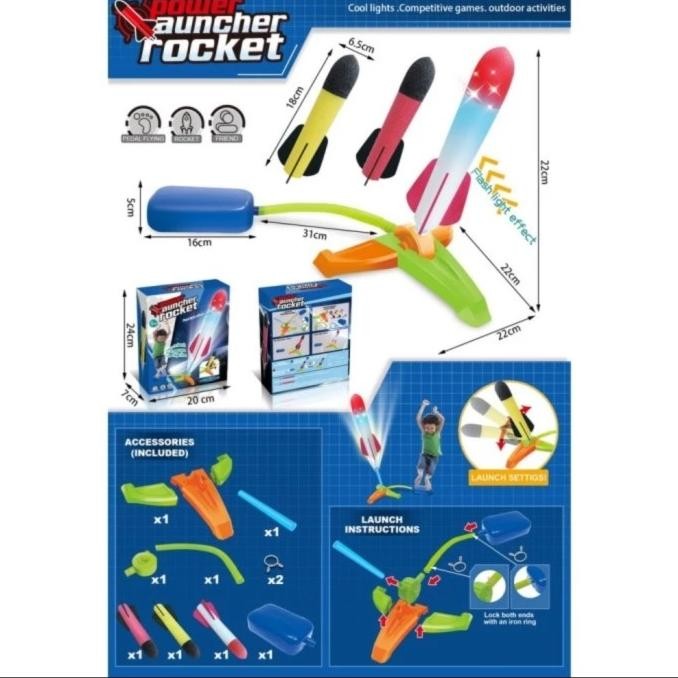 Mainan Edukasi Anak Air Rocket / Ejection Rocket / Roket Launcher murah