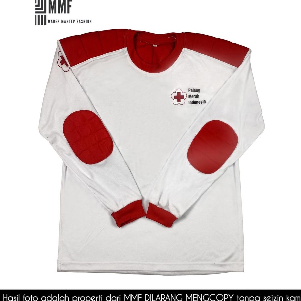 Terbaru Kaos PMR Lengan Panjang Kaos PMI Lengan Panjang Kaos Kegiatan PMR PMI Lengan Panjang - KAOS 