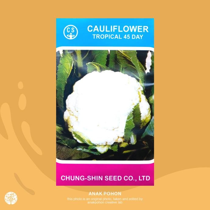 

(1 PACK) Bunga Kol 45 Hari TROPICAL 45 Kembang Kol - Chung Shin Seed murah