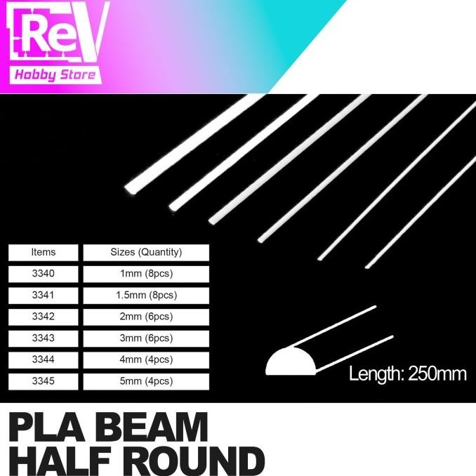 

PLA BEAM SOLID PLAPLATE HALF ROUND RECTANGULAR SQUARE SCRATCH BUILD MODEL KIT murah