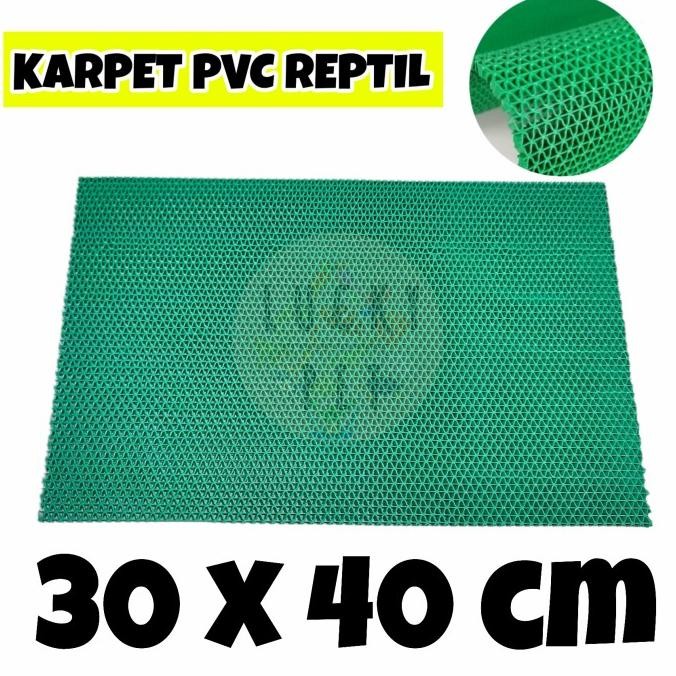 Alas kandang torto 30x40 cm kura kura sulcata karpet PVC jaring reptil murah