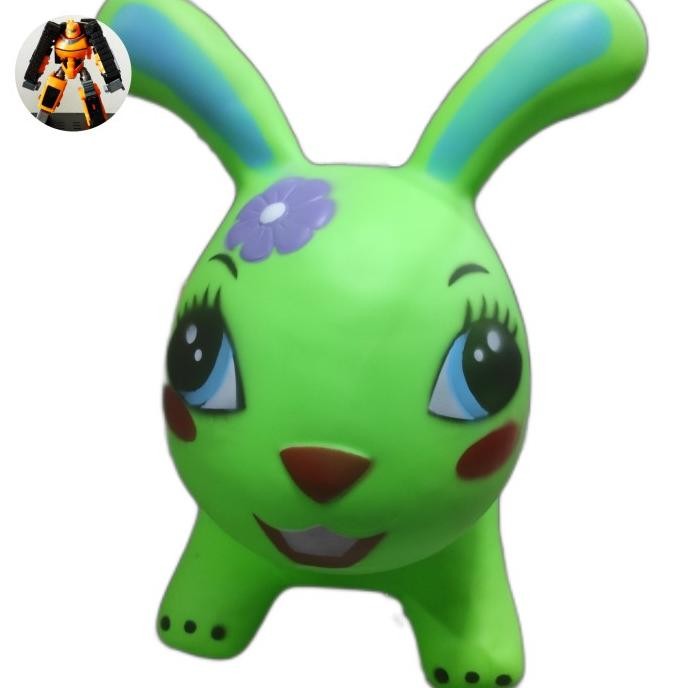 Mainan anak Kelinci Karet kuda kudaan Karet Kelinci Karet Kelinci Animal  Jumping nyala suara hewan 