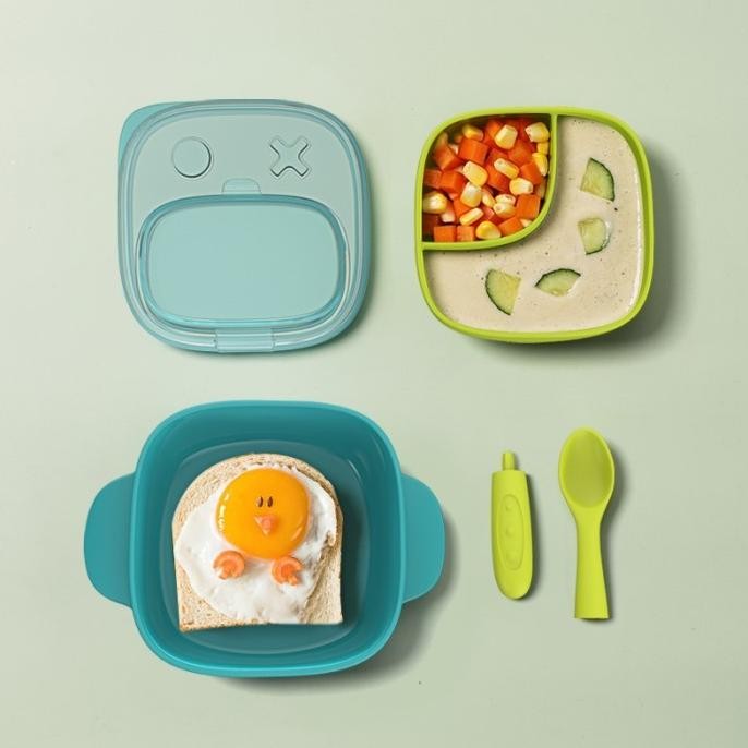 (Good) Lunch Box Kotak Makan Anak Kecil 2 in 1