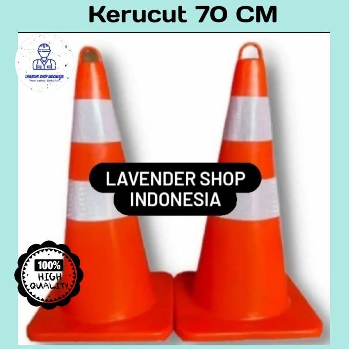 Traffic Cone 70Cm / Kerucut 70Cm / Traffic Cone New Stok