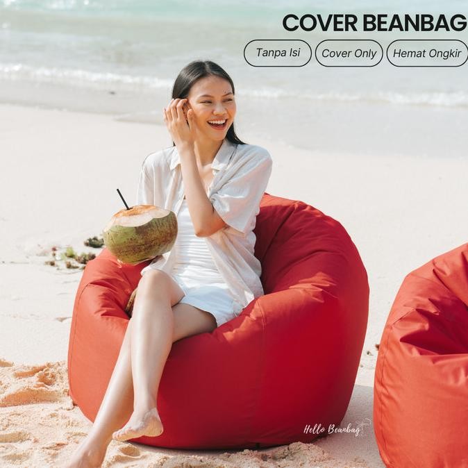 BEAN BAG Ball COVER- BEANBAG Bulat WATERPROOF Murah - KURSI SANTAI GAN