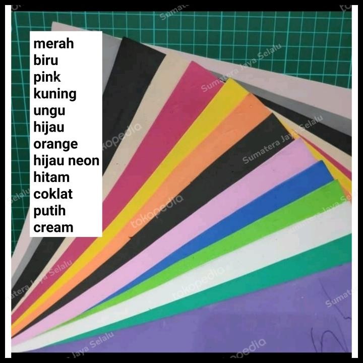 Terlaris Spon Karet Ati/Busa Hati/Eva Foam/Busa Ati 2Mm T2 Warna Lembaran Good Quality