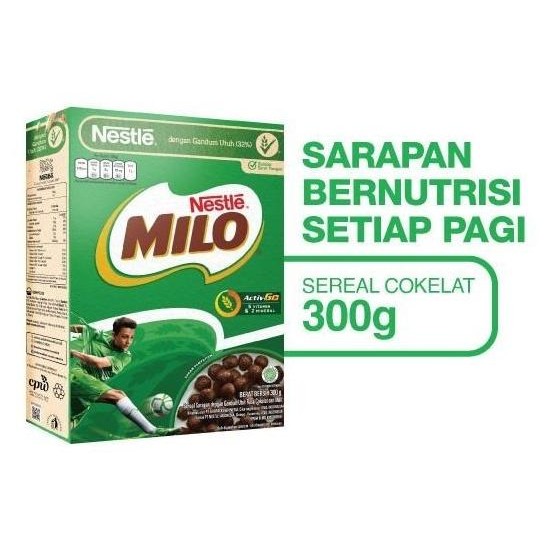 

(Good) Nestle Milo Cereal Ball 330 gram Sarapan Sereal Gandum Cokelat