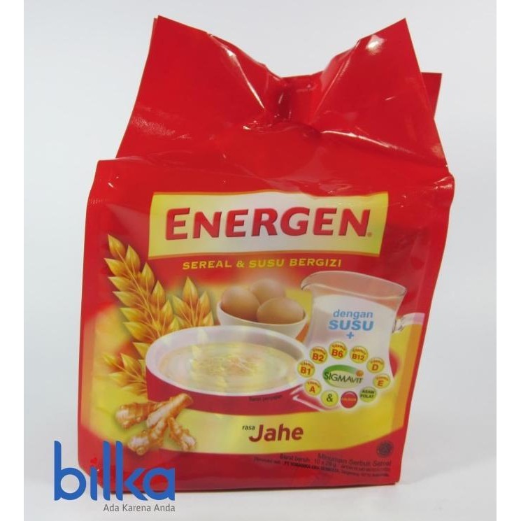 

(Good) ENERGEN SEREAL JAHE BAG 10'S 29g