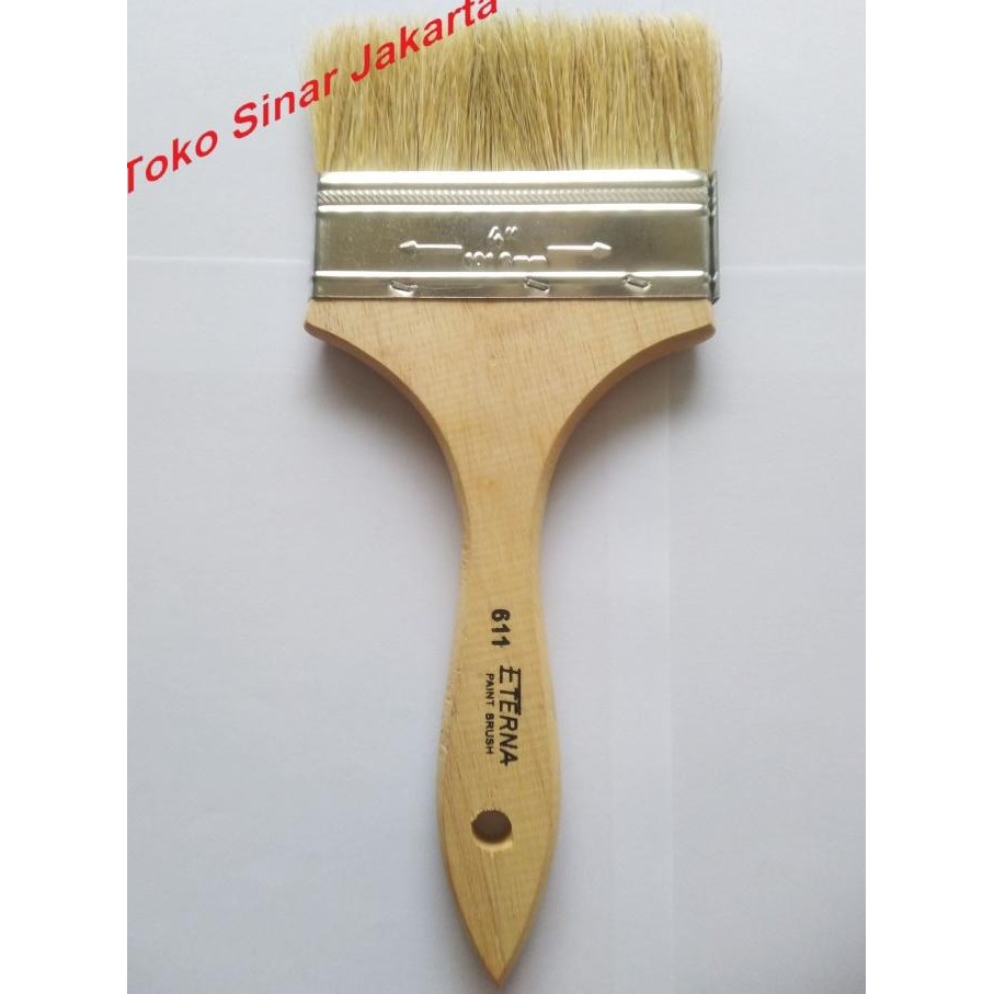 Buruan serbu] Kuas Cat 4 " Inch ETERNA Kuas Cat Kayu Besi Tembok Dinding Beton Paint Brush 4" ETERNA