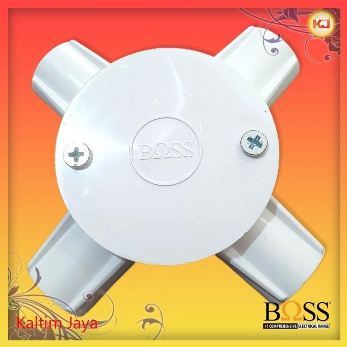 Ready stock] T-Dus 20mm Cabang 4 Boss Clipsal (Tdus Tedos Kresdos Cross Kres Dos) Putih 20 mm