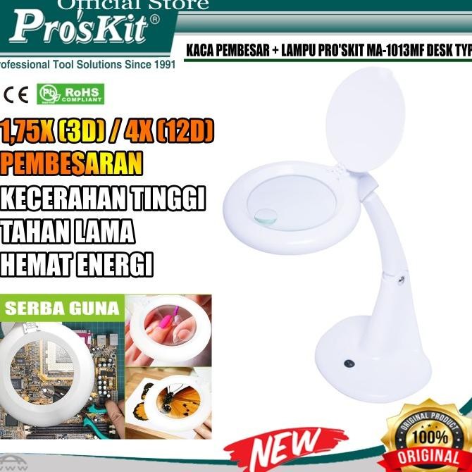 

PROSKIT KACA PEMBESAR + LAMPU PROSKIT MA-1013MF DESK TYPE 40 SMD LED ORIGINAL DAN TERPERCAYA