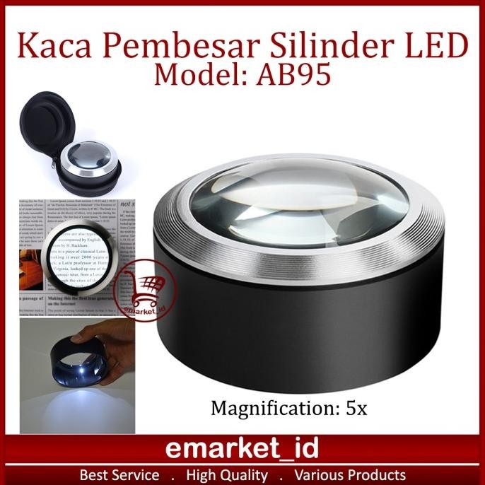 

KACA PEMBESAR SILINDER LED AB95 / MAGNIFYING DOME MEMBACA KERAJINAN ORIGINAL DAN TERPERCAYA