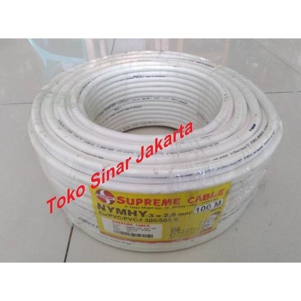~~~] Kabel Serabut NYMHY 3x2.5 Kabel NYMHY 3x2,5 SUPREME PERROLL 100M